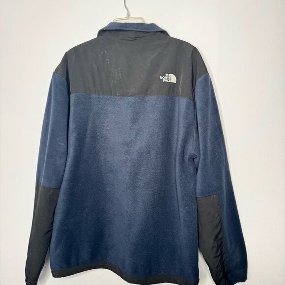 The North Face navy and black zip up jacket size 2X - Picture 5 of 5